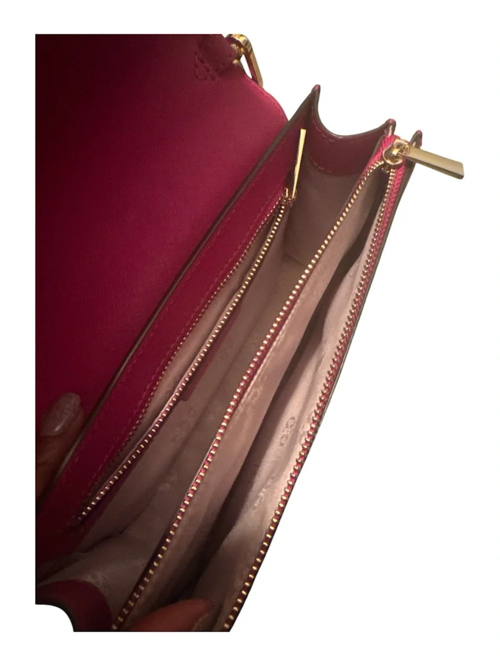 Tory Burch Hot Pink Leather Crossbody Bag